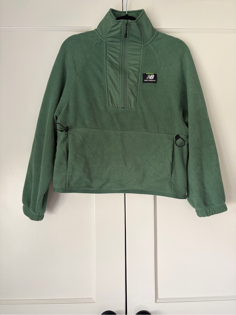 New Balance All Terrain Polar Fleece Pullover Jacket - Green - Size XS